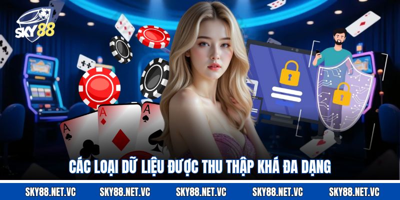 Các loại dữ liệu được thu thập khá đa dạng