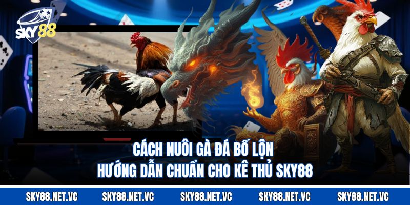 Cách Nuôi Gà Đá Bố Lộn