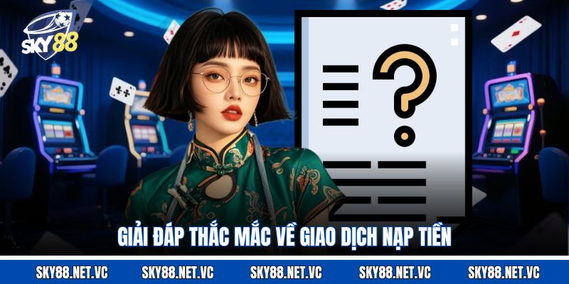 Giải đáp thắc mắc về giao dịch nạp tiền 