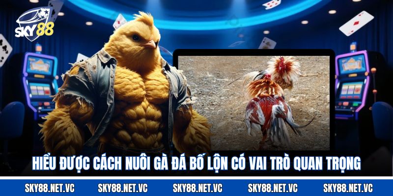 Hiểu được cách nuôi gà đá bố lộn có vai trò quan trọng