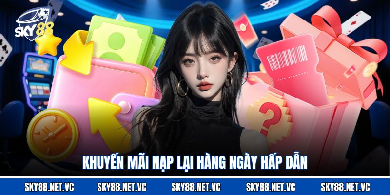 Khuyến mãi nạp lại hàng ngày hấp dẫn