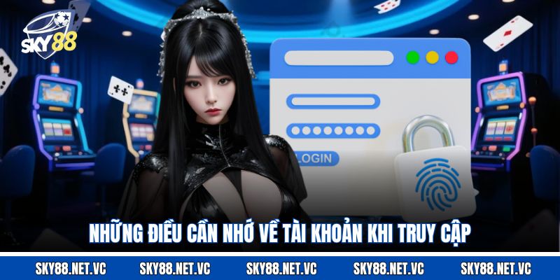 Những điều cần nhớ về tài khoản khi truy cập 